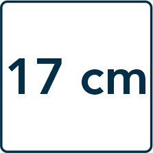 Wysokość materaca 17 cm